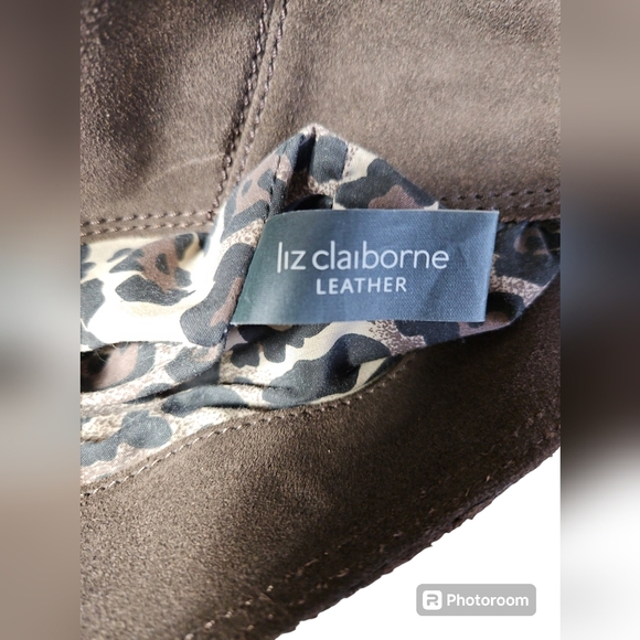 Liz Claiborne Leather Hobo Brown Suede Bag - Picture 3 of 12